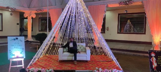 Sangeet stage lighting